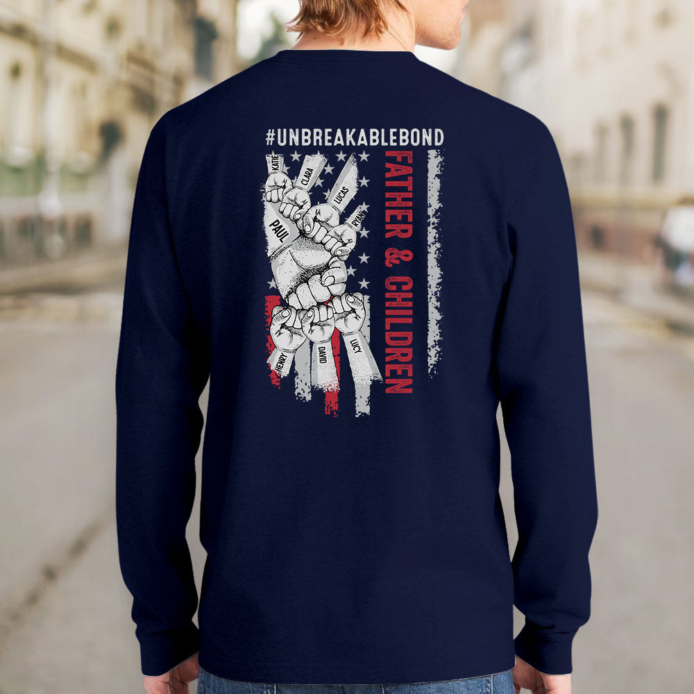 Custom Christmas & Birthday Gift for Dad, Grandpa • Father Son Unbreakable Bond - Personalized Shirt