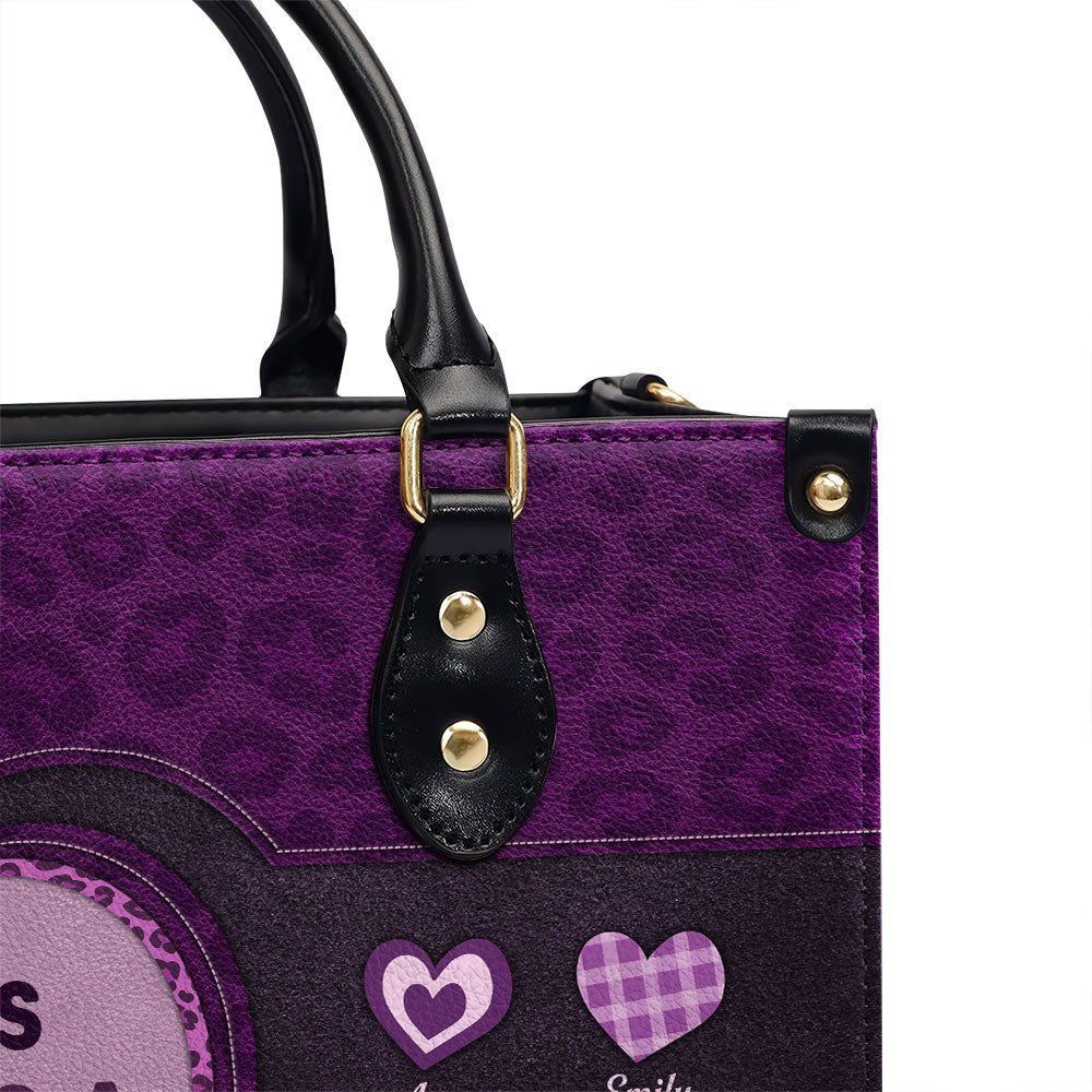 The Reason I Smile Every Day - Personalized Leather Bag