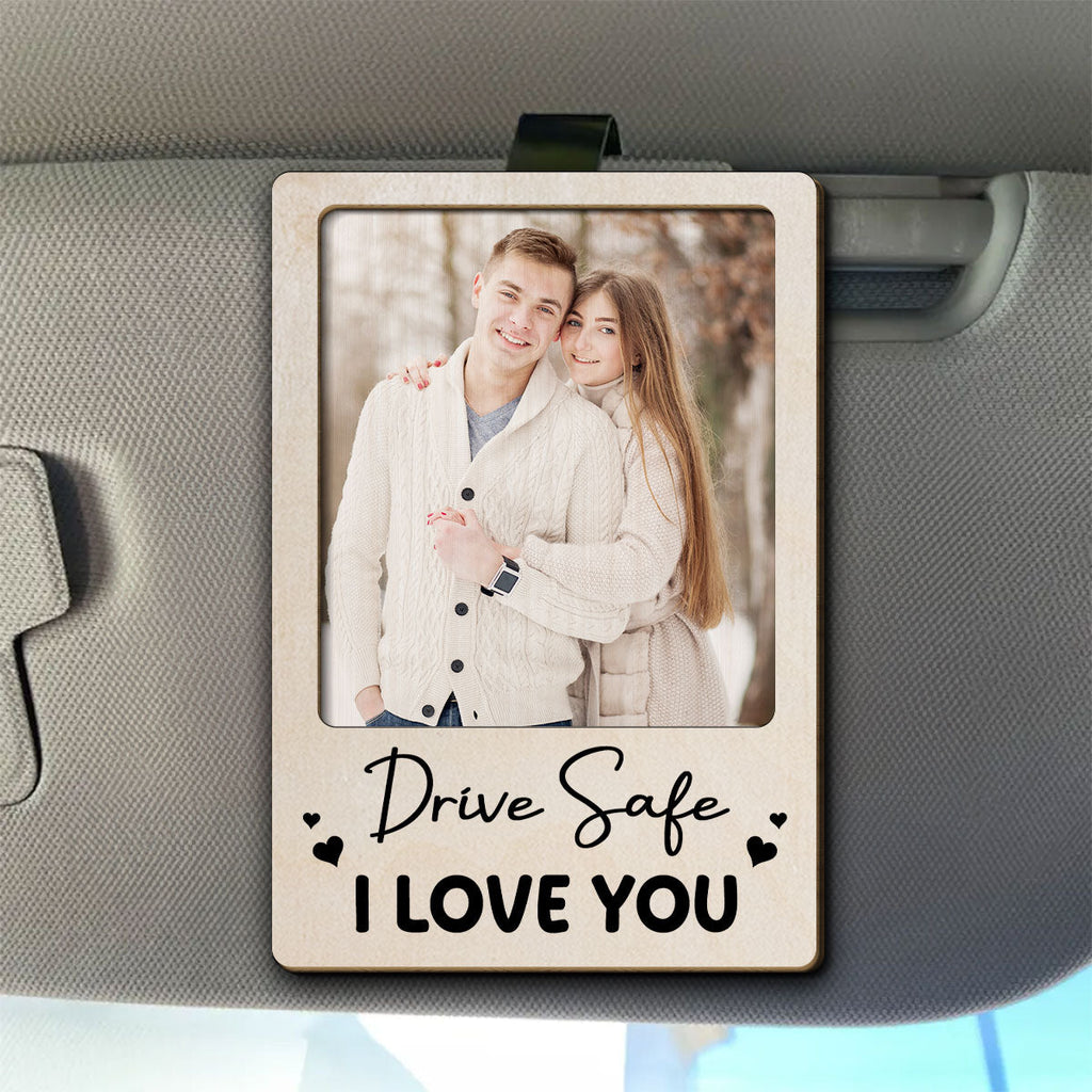 You Mean The World To Me - Personalized Car Visor Clip