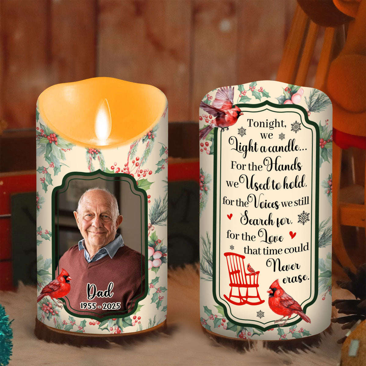 Love In Heaven - Personalized LED Candle