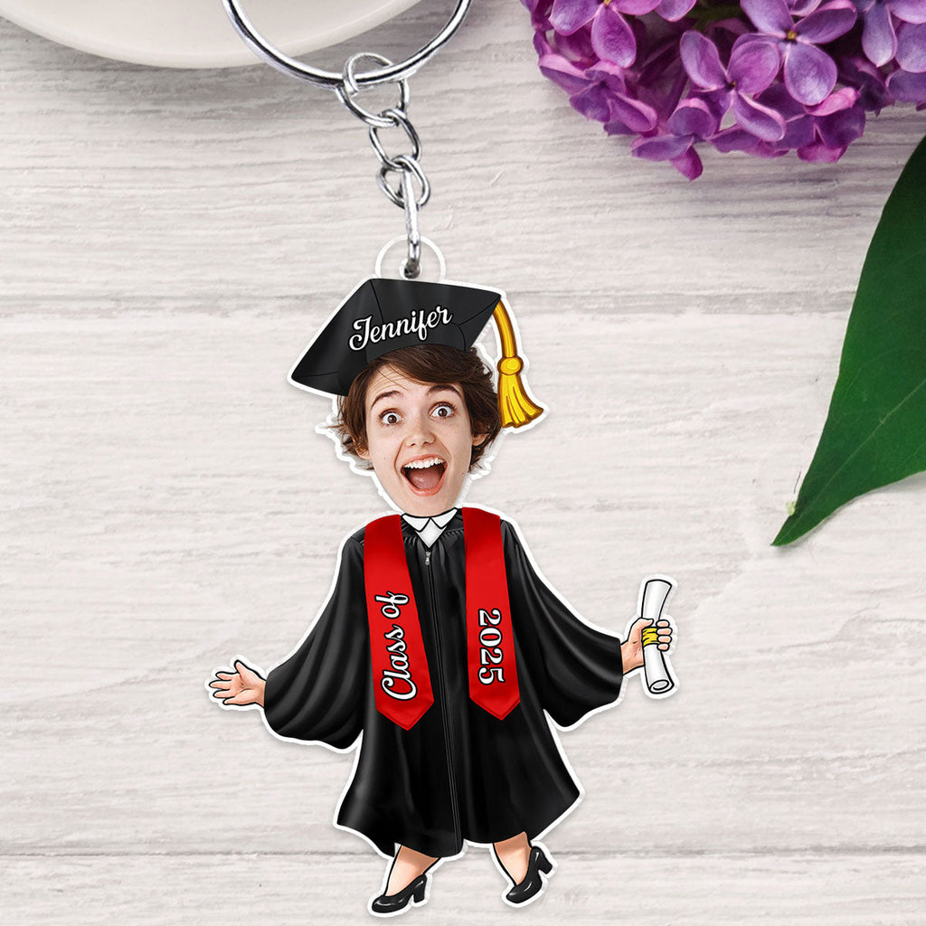 Happy Graduation New Adventure - Personalized Acrylic Keychain
