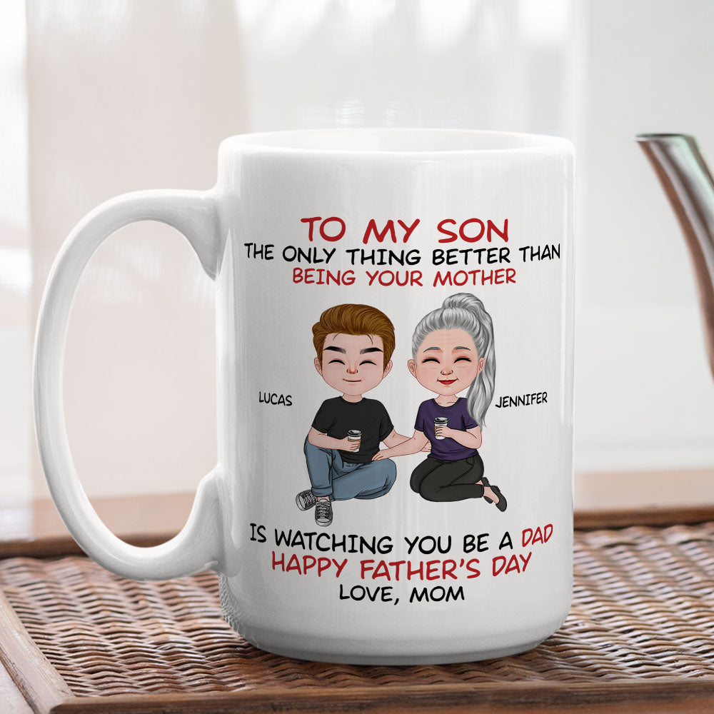 Custom Christmas & Birthday Gift for Son • To My Son From Mom - Personalized Coffee Mug