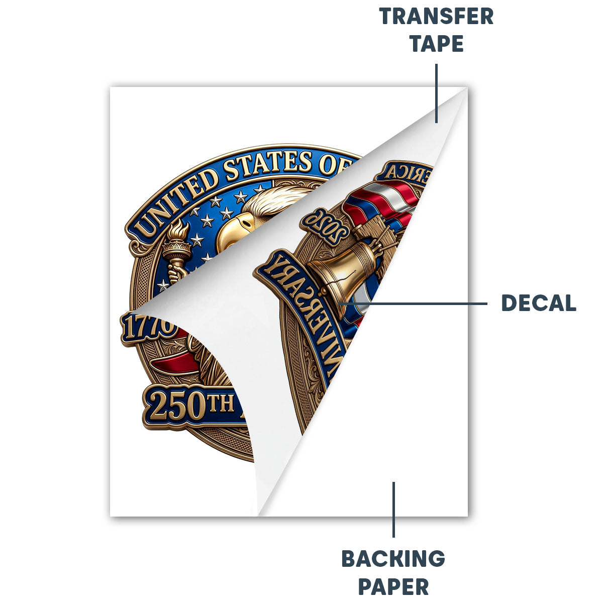 Limited 250th Anniversary Car Decal