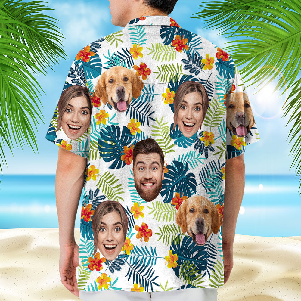 Photo Tropical Vibes Only - Personalized Hawaiian Shirt