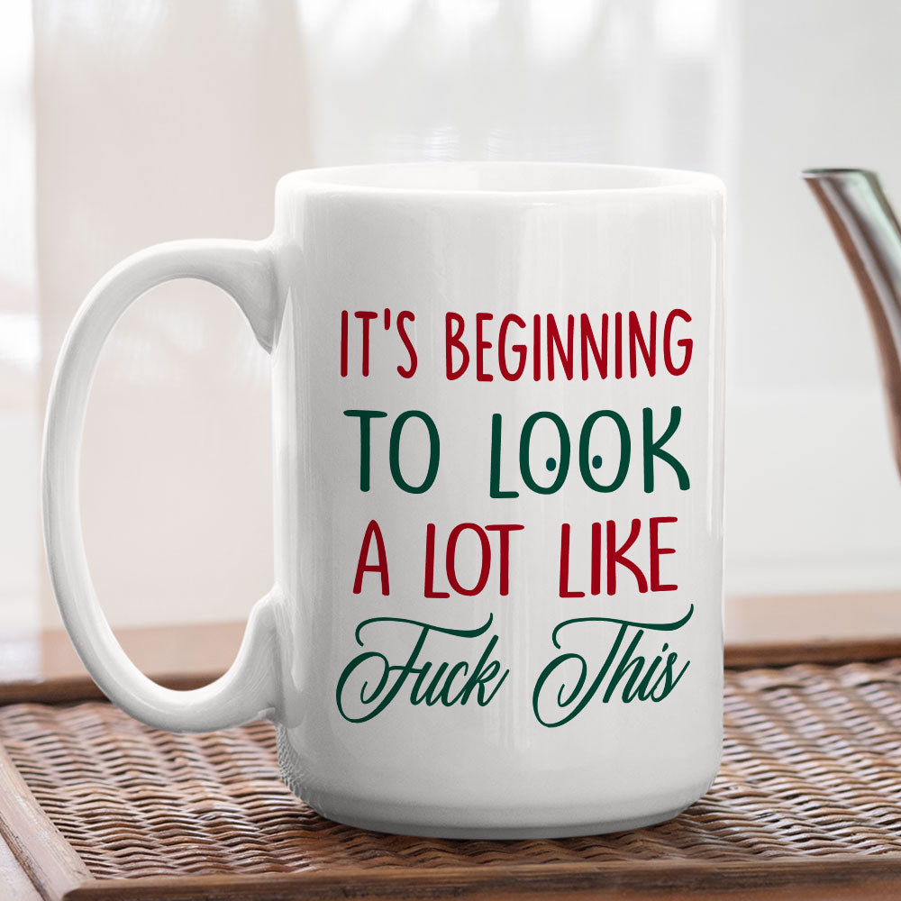 Custom Coworker, Christmas & Birthday Team Appreciation Gift • Beginning To Look Like - Coffee Mug