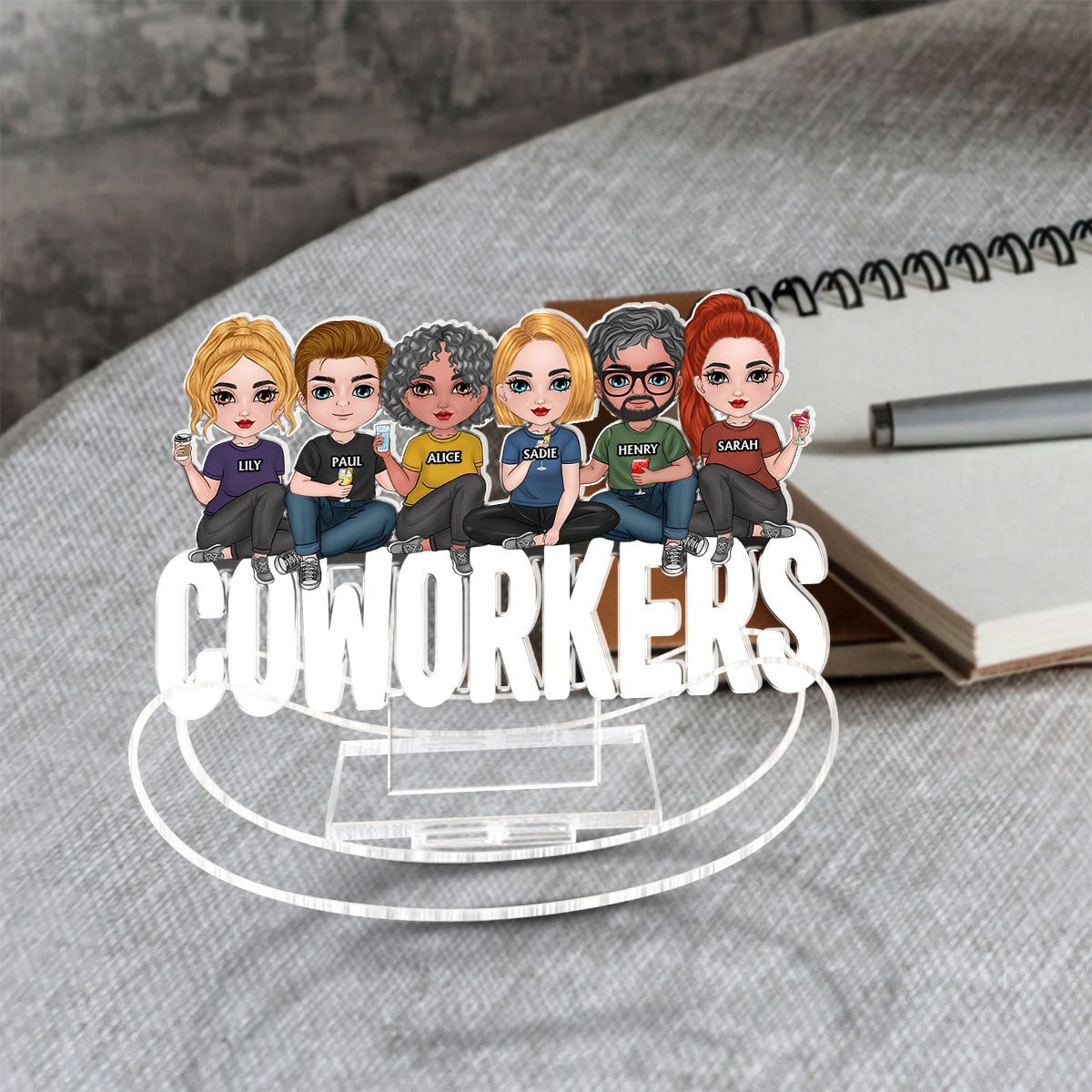 Cartoon Bestie - Personalized Acrylic Shaking Stand