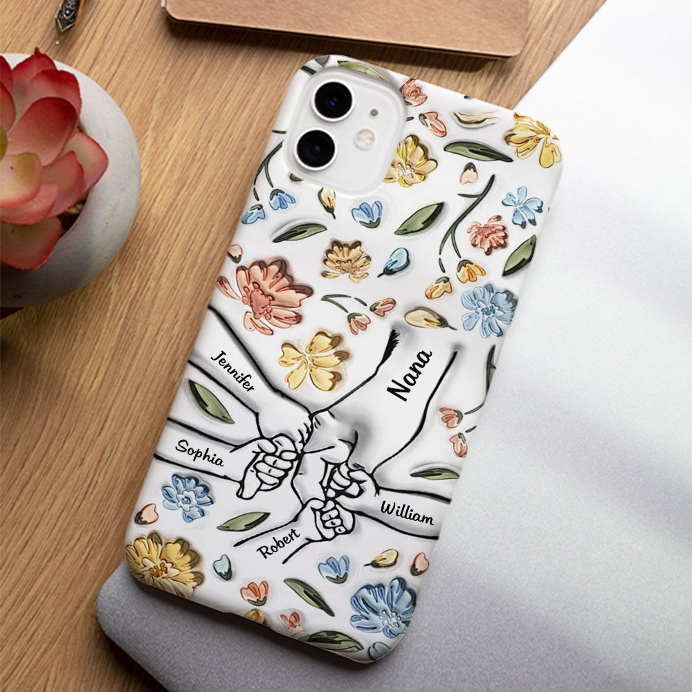 Hand In Hand, I Will Always Protect You - Personalized Phone Case
