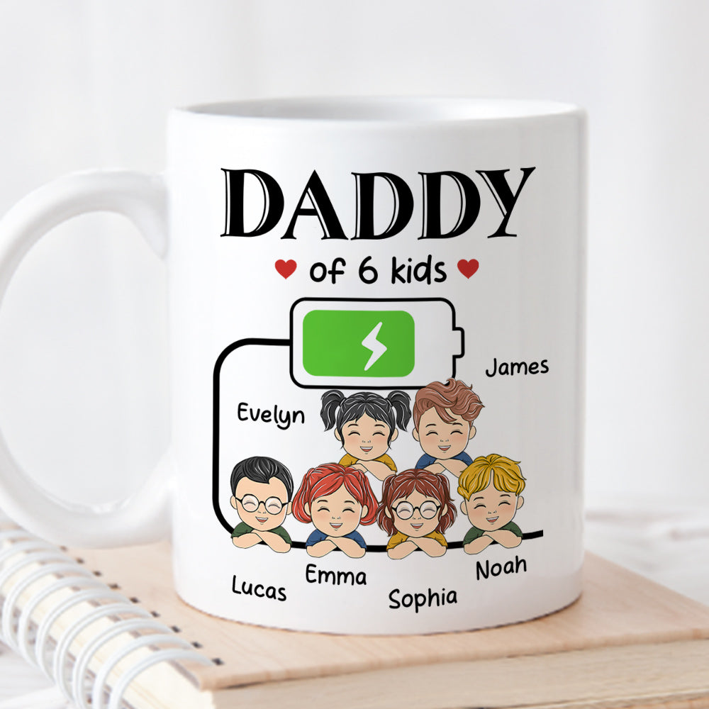 Custom Father's Day, Special Gift for Dad & Grandpa • Daddy Of Kid - Personalized Coffee Mug