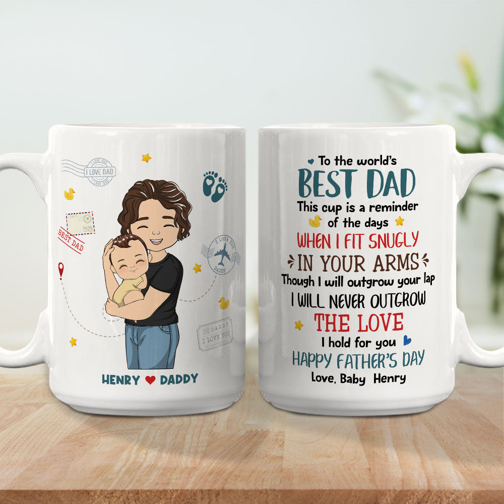 Custom Father's Day, Special Gift for Dad & Grandpa • The Love I Hold For You - Personalized Coffee Mug