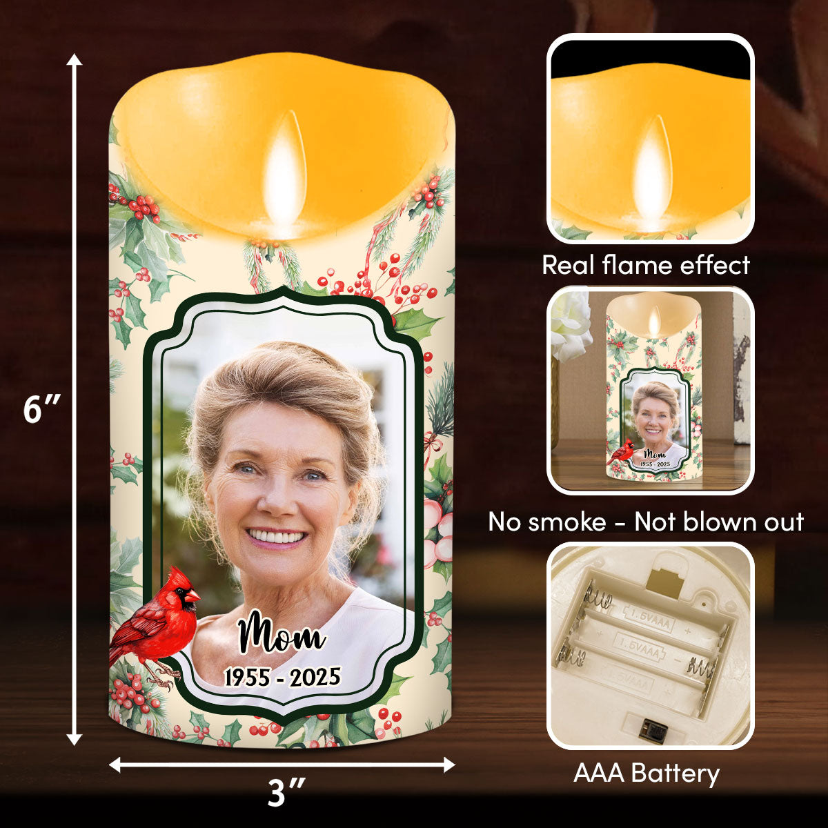 Love In Heaven - Personalized LED Candle