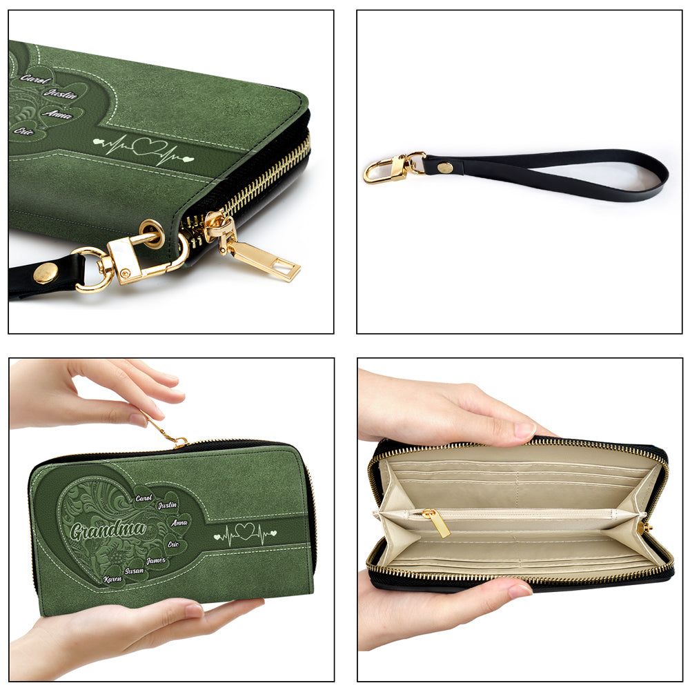Grandma Sweetheart - Personalized Leather Wallet