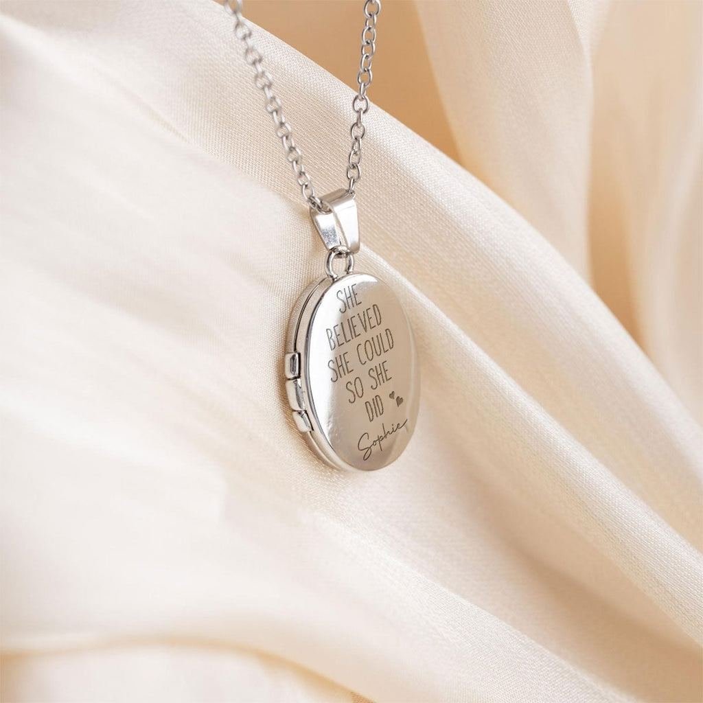 You Did It - Personalized Locket Necklace