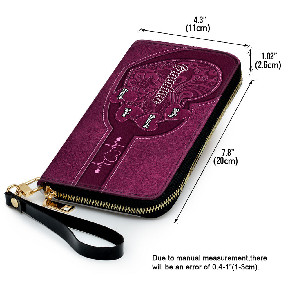 Grandma Sweetheart - Personalized Leather Wallet