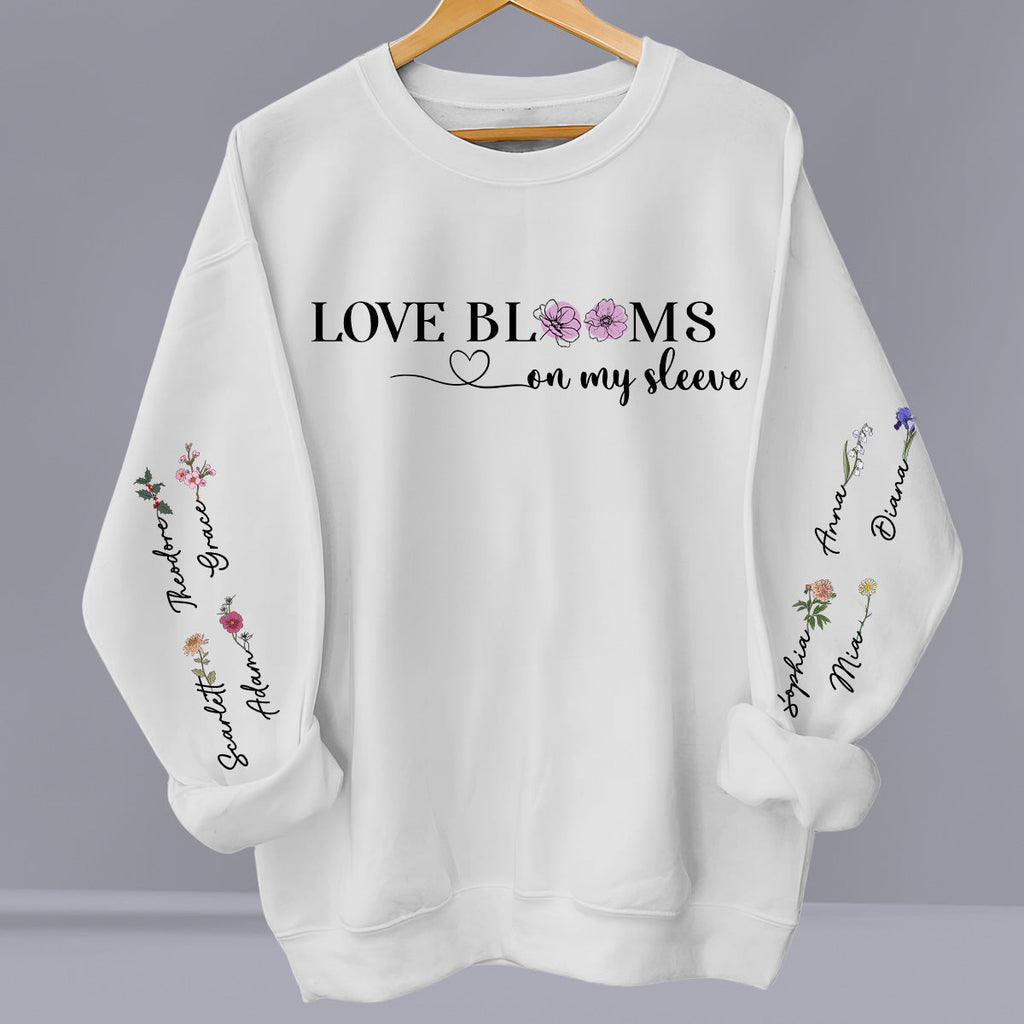 Love Blooms - Personalized Long Sleeve T-shirt
