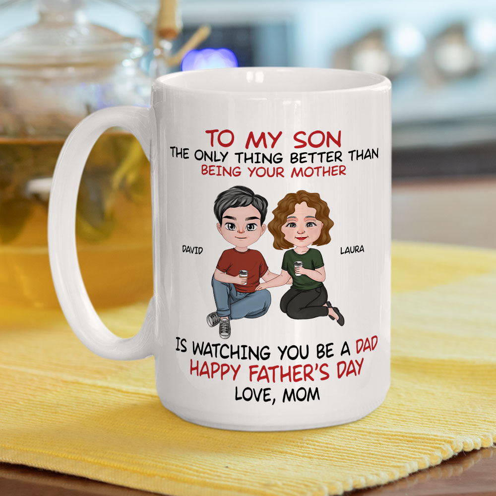 Custom Christmas & Birthday Gift for Son • To My Son From Mom - Personalized Coffee Mug