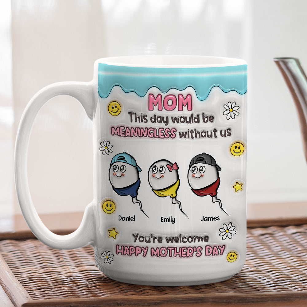 Custom Anniversary Keepsake Gifts For Couple • You Made This Day Special - Personalized 3D Inflated Effect Mug