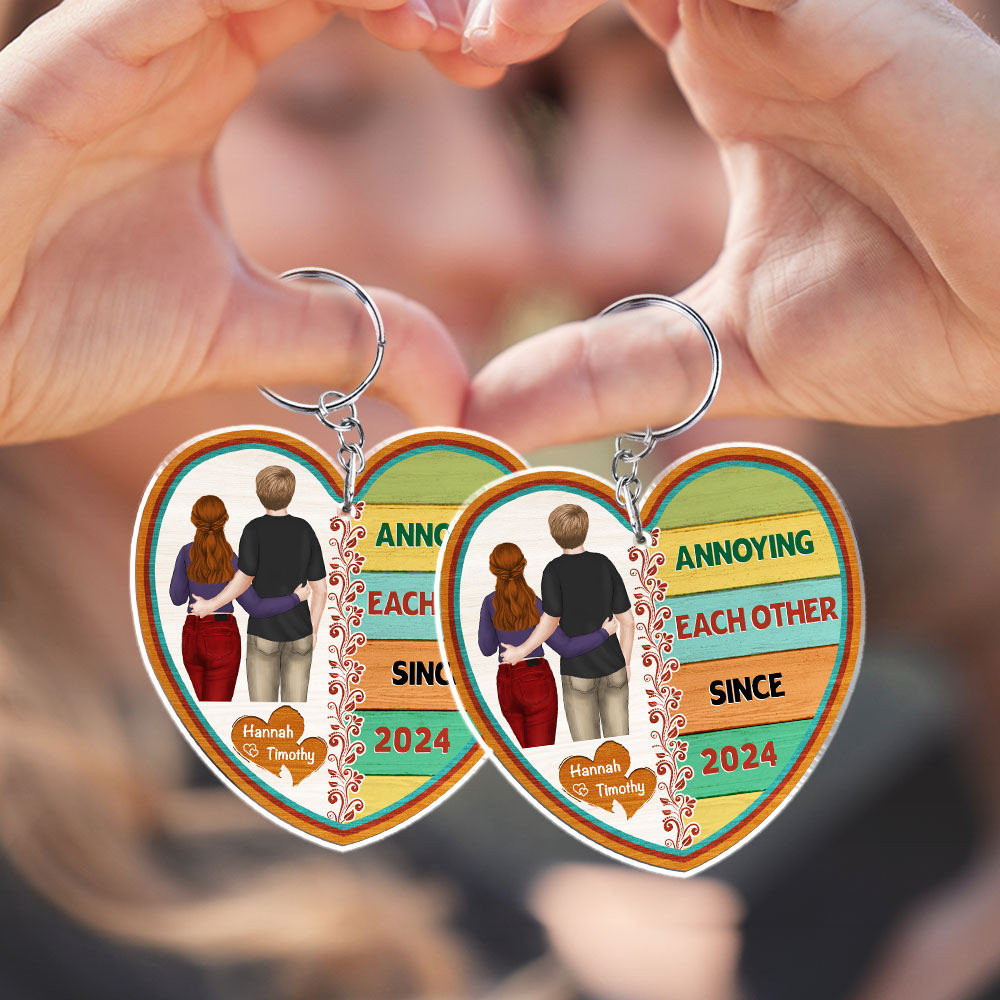 I Love You More - Personalized Acrylic Keychain