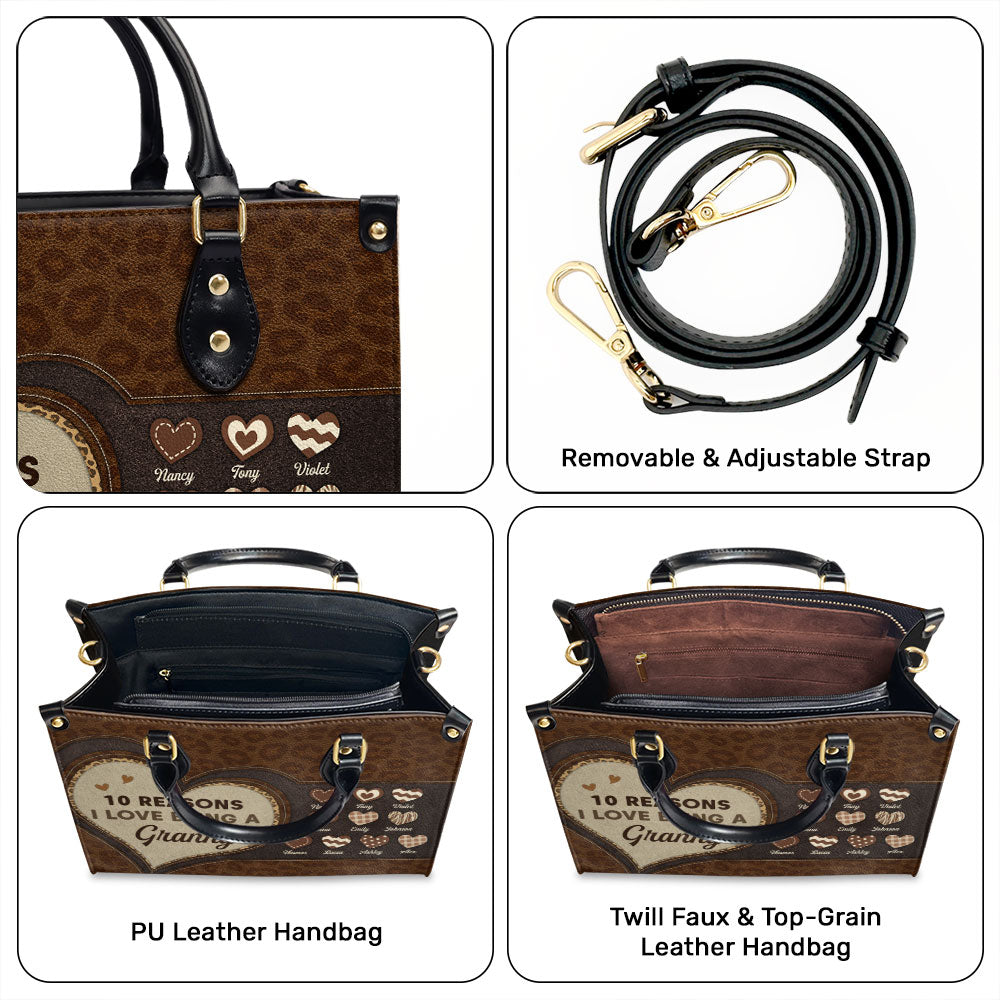 The Reason I Love - Personalized Leather Bag