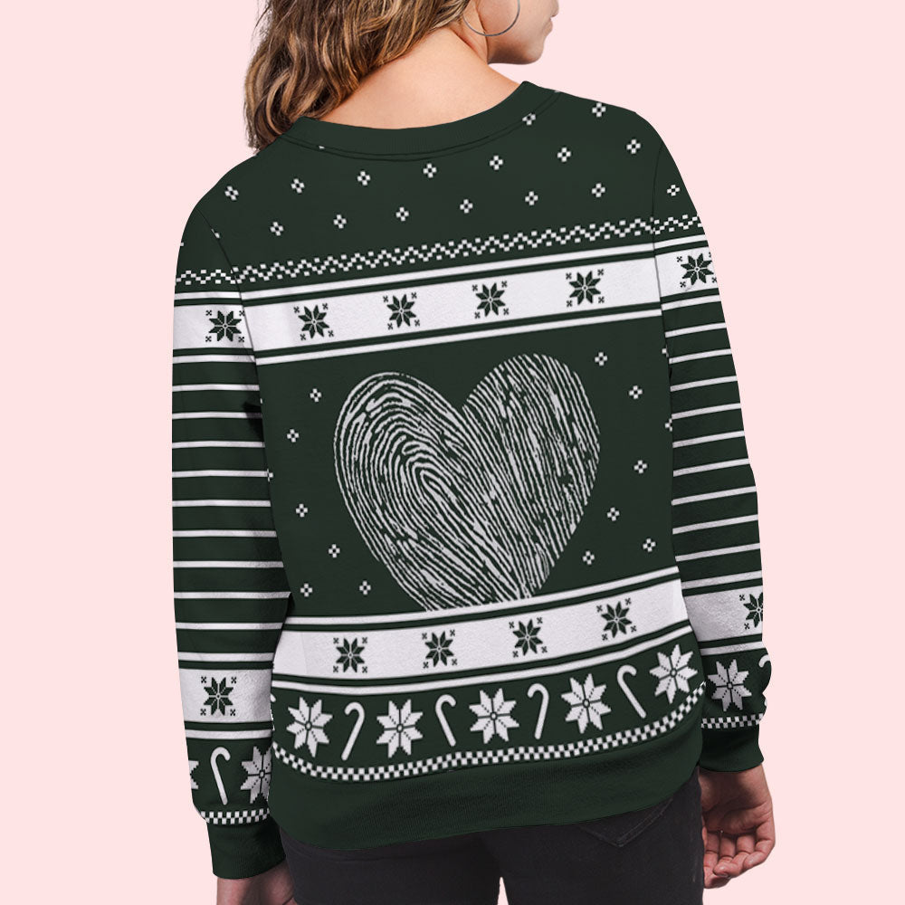 Custom Couple Christmas Sweatshirt, Anniversary Gift • I'm Yours - Personalized All-Over-Print Sweatshirt