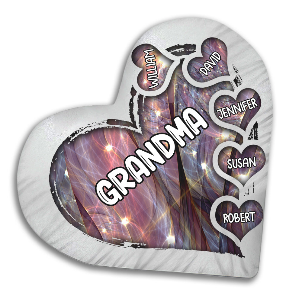 Heart Of Grandma - Personalized Shaped Pillow