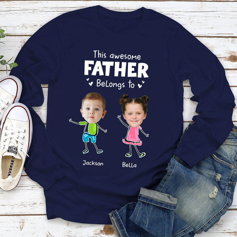 Custom Photo Father's Day, Special Gift for Dad & Grandpa • You Are My Awesome Dad - Personalized Shirt