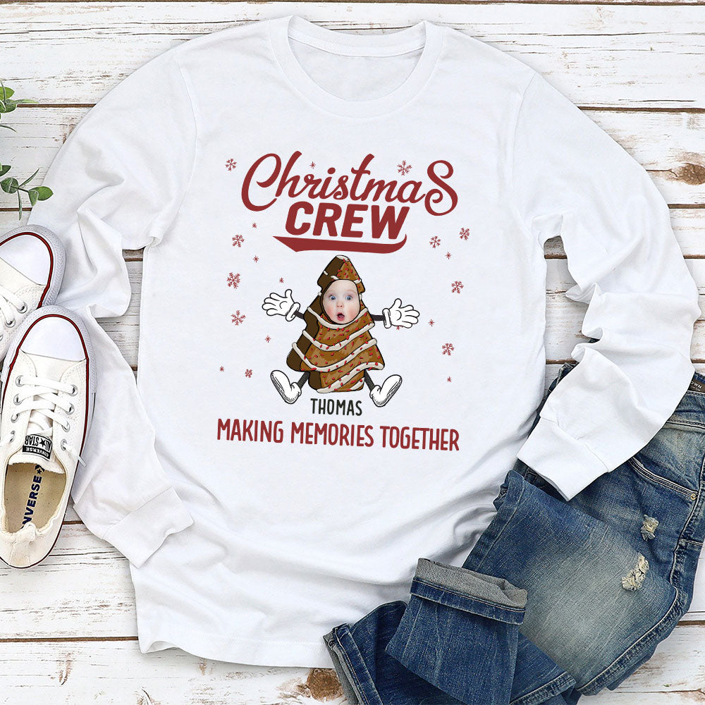 Custom Photo Christmas & Birthday Keepsake Gift • Christmas Cake Crew - Personalized Shirt