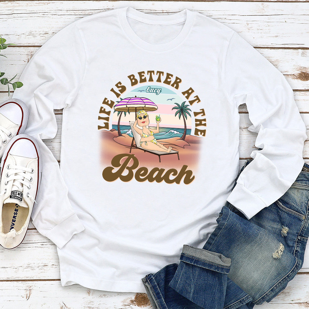Custom Christmas & Birthday Keepsake Gift • Loving Beach - Personalized Shirt