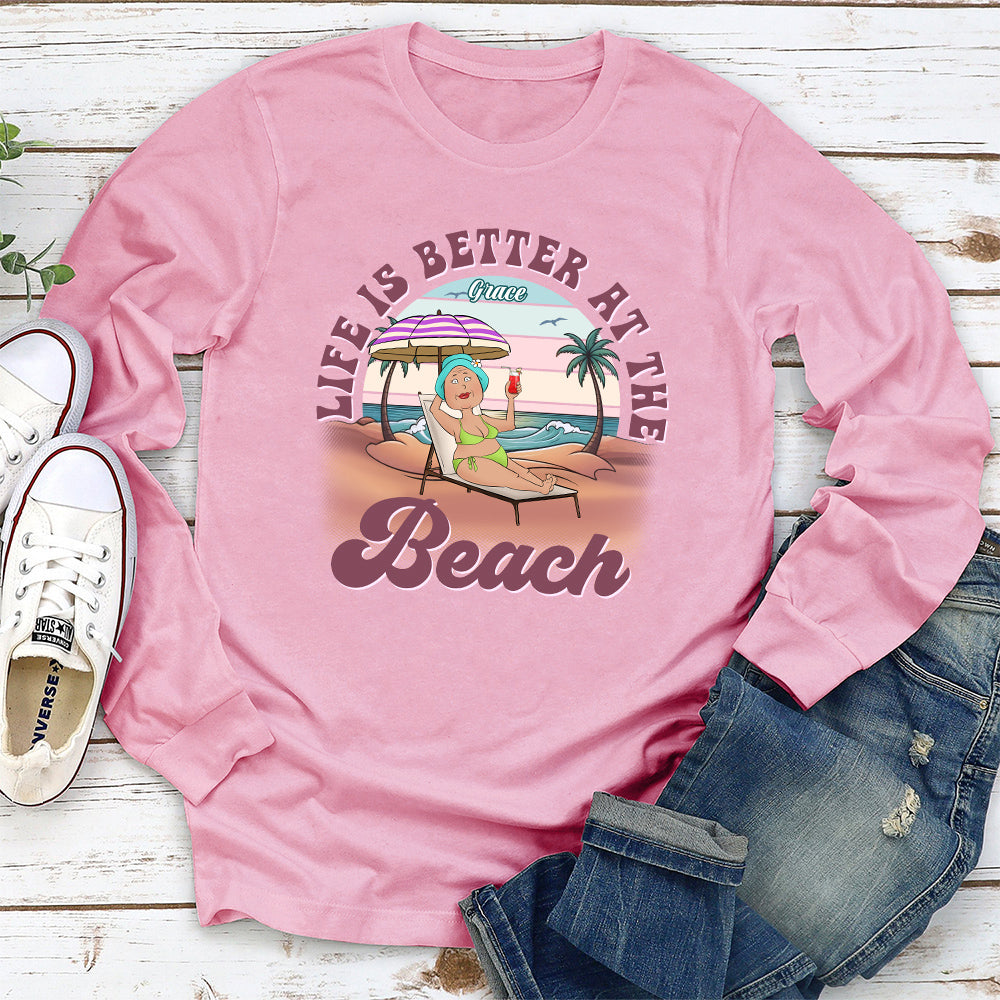 Custom Christmas & Birthday Keepsake Gift • Loving Beach - Personalized Shirt