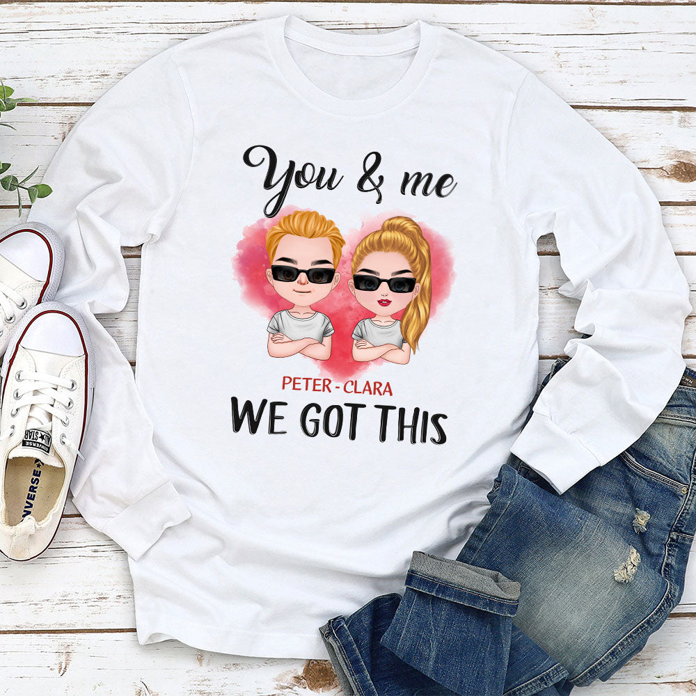 Custom Anniversary Keepsake Gifts For Couple • Got This - Personalized Long Sleeve T-shirt