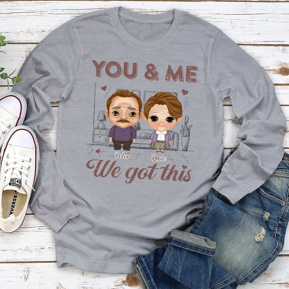 Custom Anniversary Keepsake Gifts For Couple • You And Me - Personalized Long Sleeve T-shirt