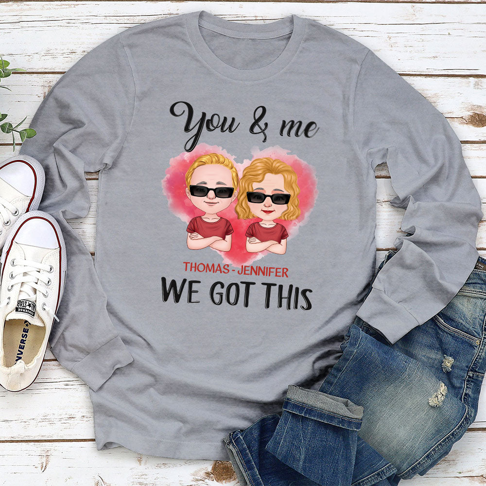 Custom Anniversary Keepsake Gifts For Couple • Got This - Personalized Long Sleeve T-shirt