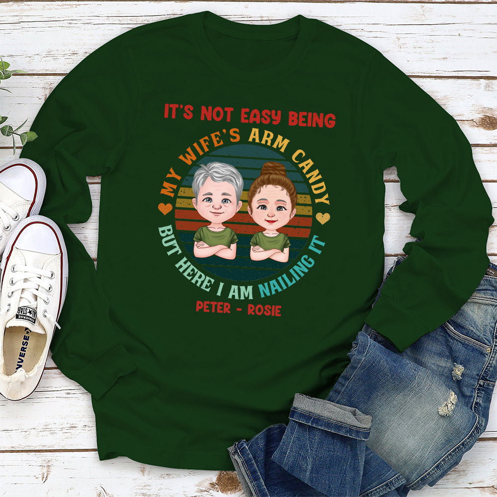 Custom Anniversary Keepsake Gifts For Couple • Arm Candy - Personalized Long Sleeve T-shirt