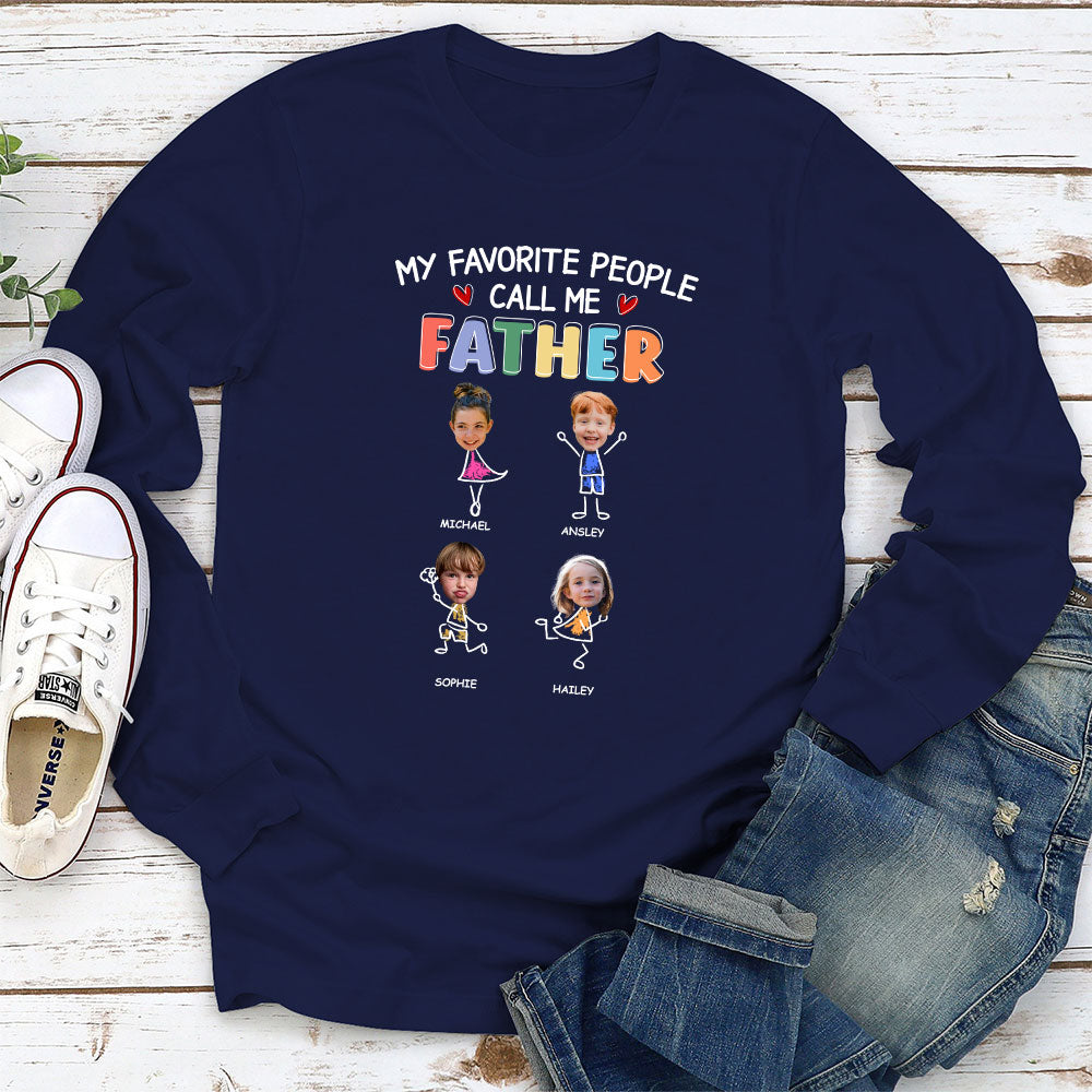 Custom Photo Father's Day, Special Gift for Dad & Grandpa • Call Me Grandpa - Personalized Shirt