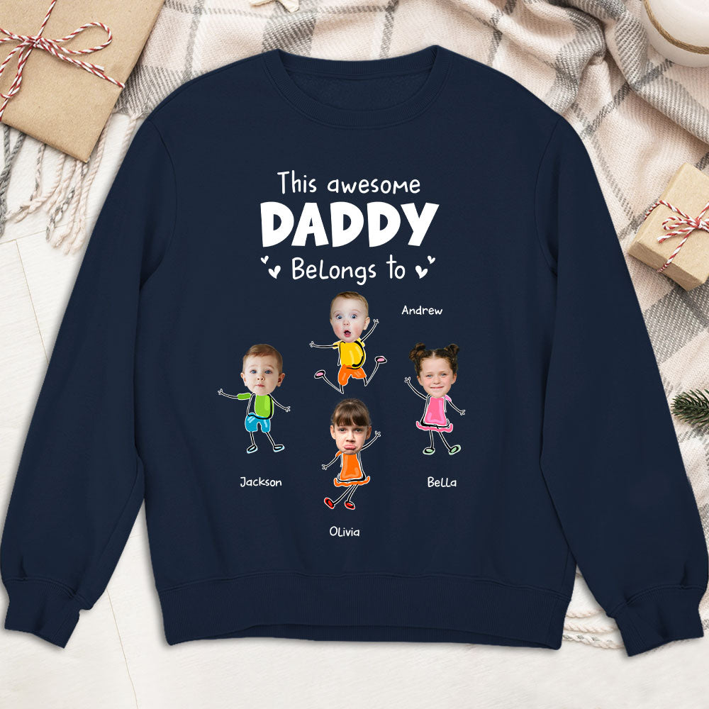 Custom Photo Father's Day, Special Gift for Dad & Grandpa • You Are My Awesome Dad - Personalized Shirt