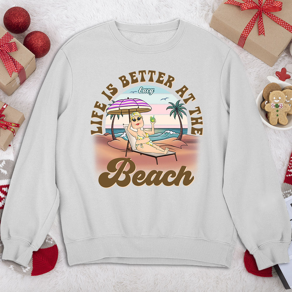 Custom Christmas & Birthday Keepsake Gift • Loving Beach - Personalized Shirt