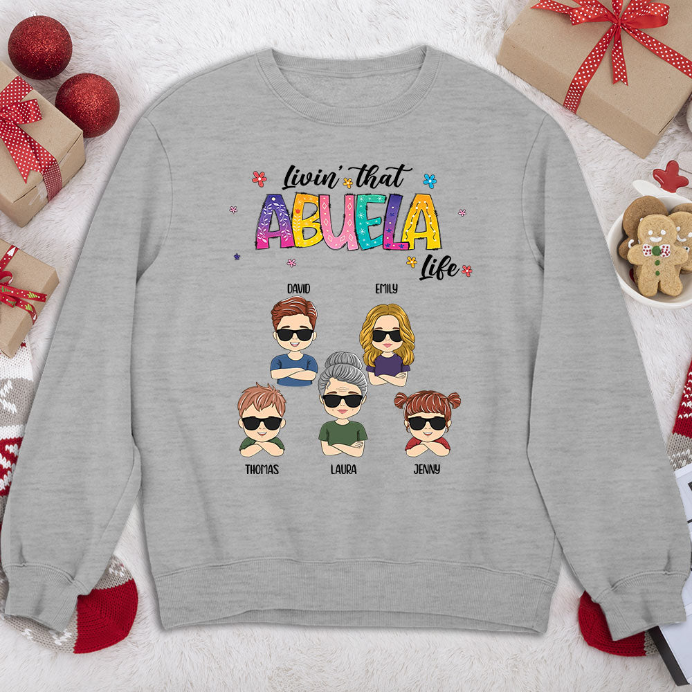 Custom Christmas & Birthday Gift for Grandma • Nana Life - Personalized Sweatshirt