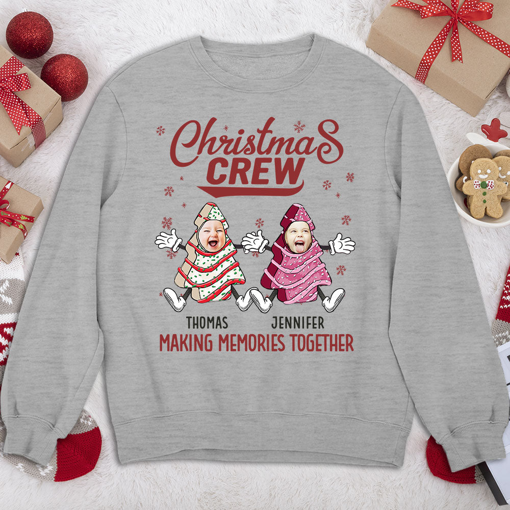 Custom Photo Christmas & Birthday Keepsake Gift • Christmas Cake Crew - Personalized Shirt