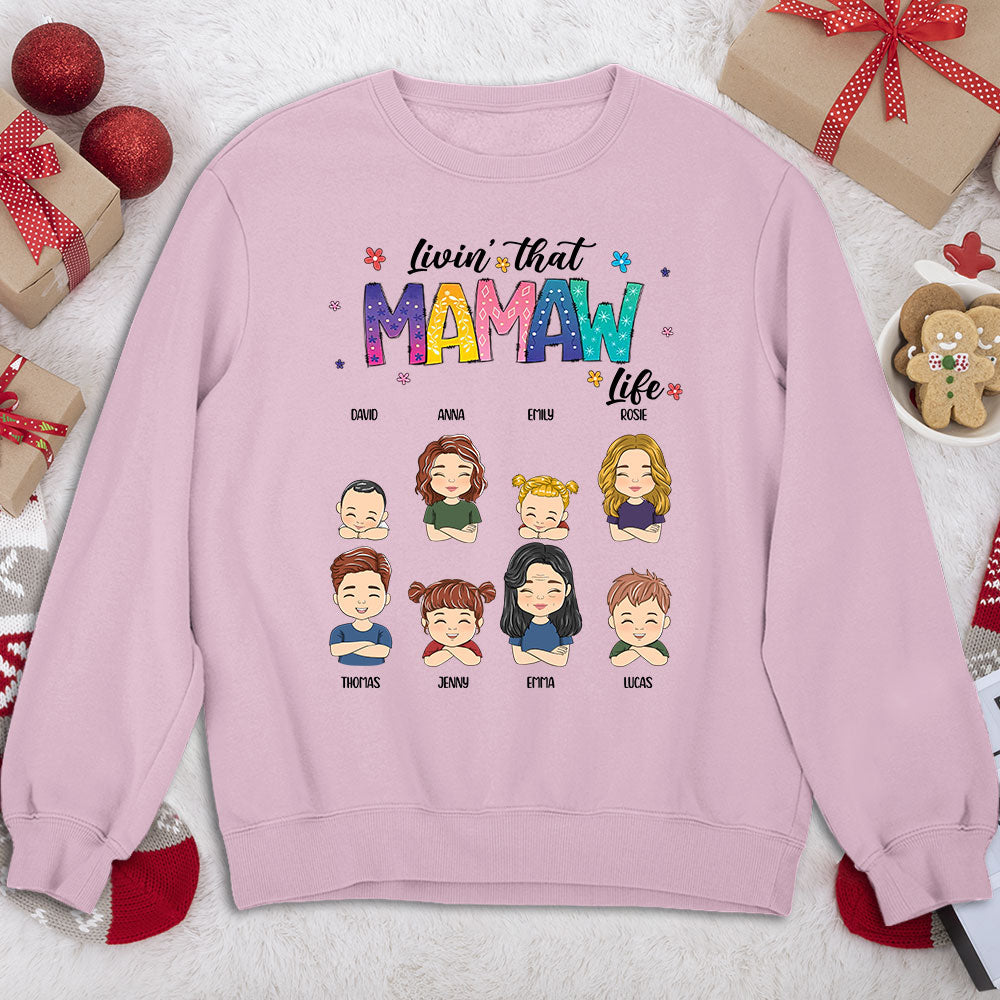 Custom Christmas & Birthday Gift for Grandma • Nana Life - Personalized Sweatshirt