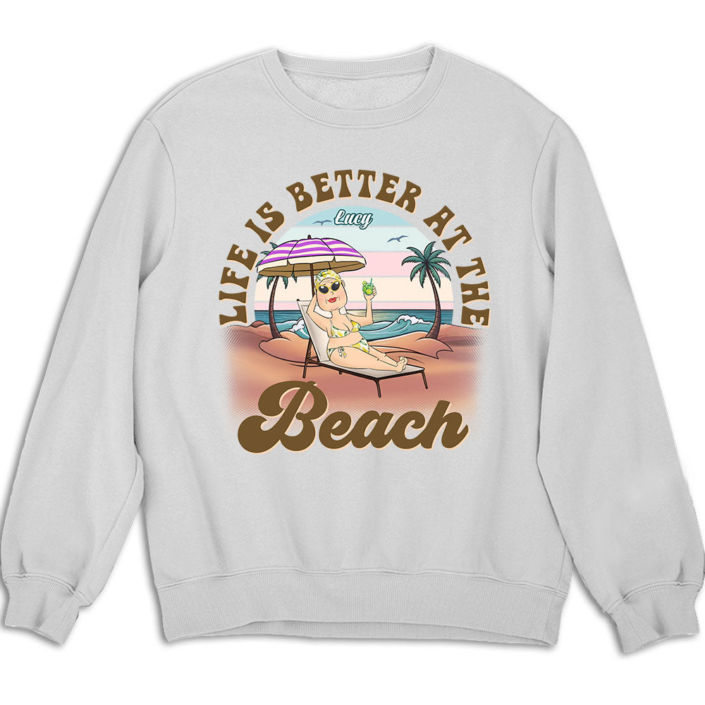 Custom Christmas & Birthday Keepsake Gift • Loving Beach - Personalized Shirt