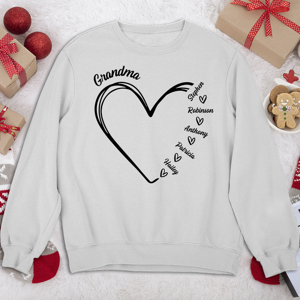 Custom Christmas & Birthday Gift for Grandma • Grandma Is The Best - Personalized Sweatshirt