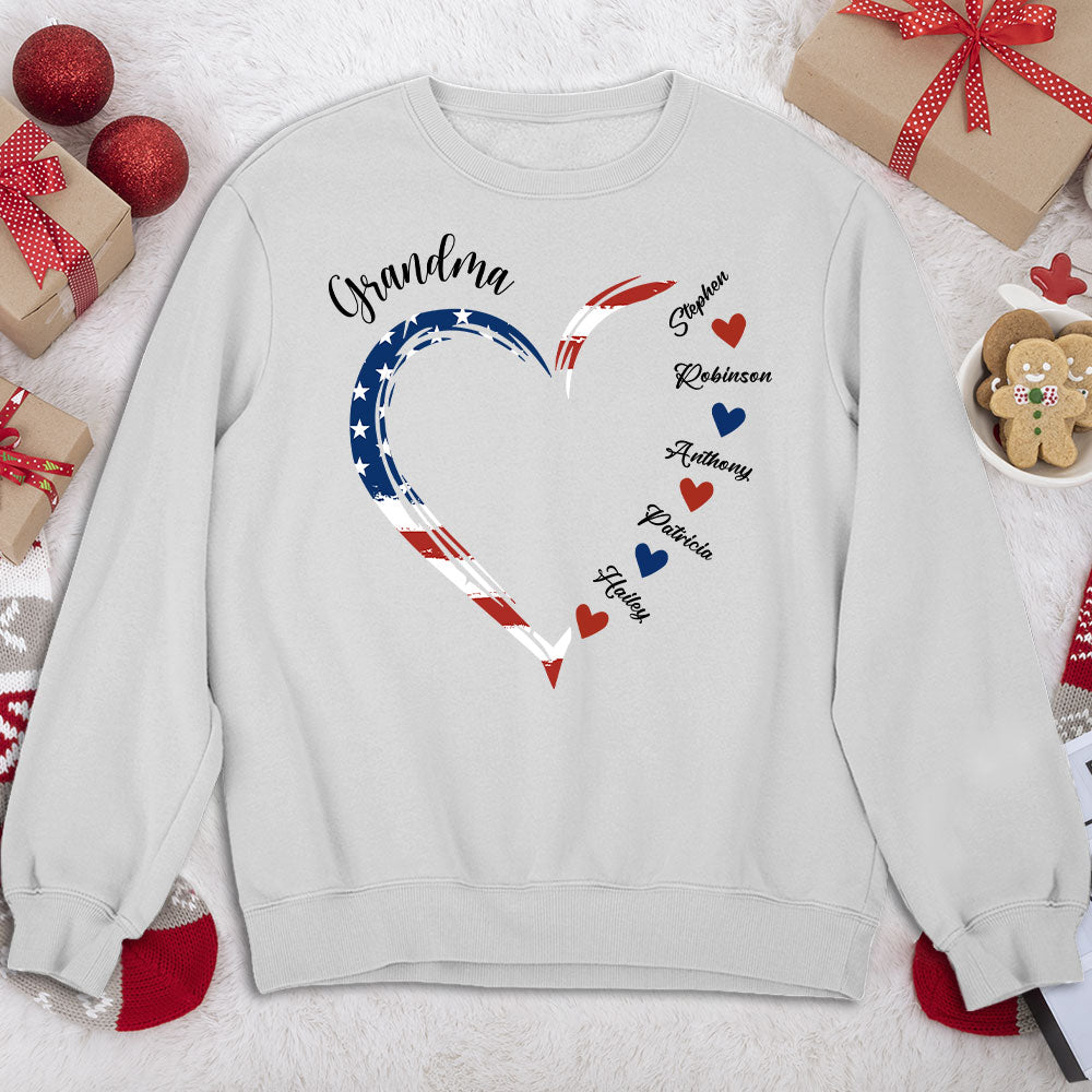 Custom Christmas & Birthday Gift for Grandma • A Garden Of Love - Personalized Sweatshirt