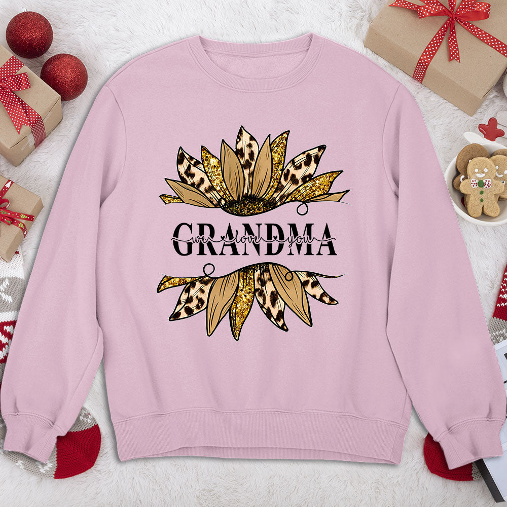 Custom Christmas & Birthday Gift for Mom, Grandma • We Love You - Personalized Sweatshirt