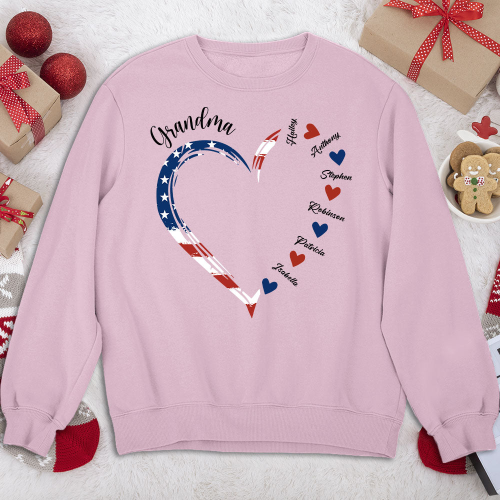 Custom Christmas & Birthday Gift for Grandma • A Garden Of Love - Personalized Sweatshirt