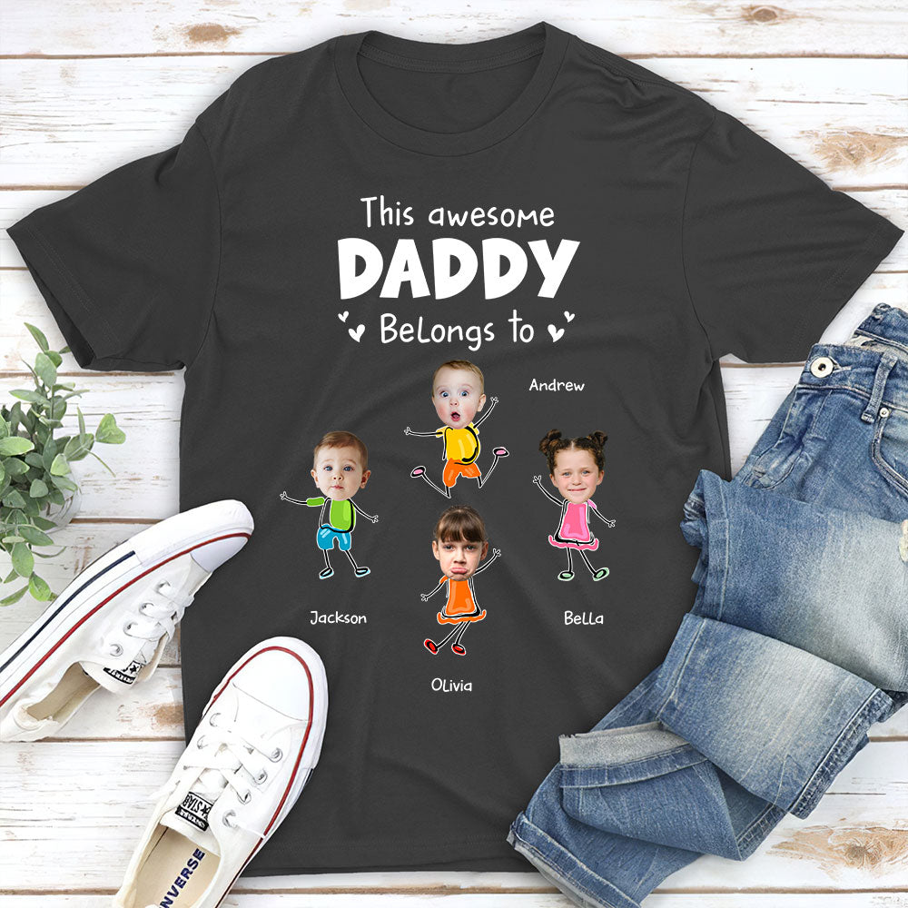Custom Photo Father's Day, Special Gift for Dad & Grandpa • You Are My Awesome Dad - Personalized Shirt