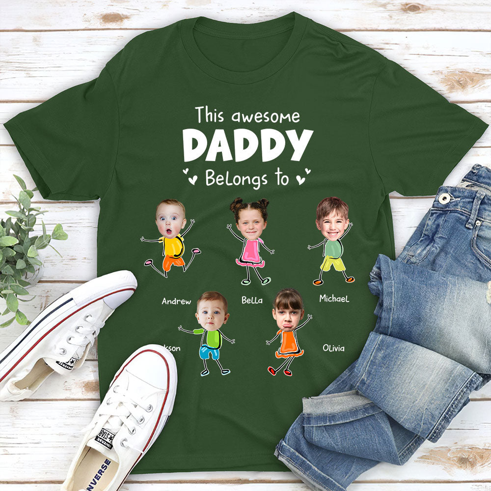 Custom Photo Father's Day, Special Gift for Dad & Grandpa • You Are My Awesome Dad - Personalized Shirt