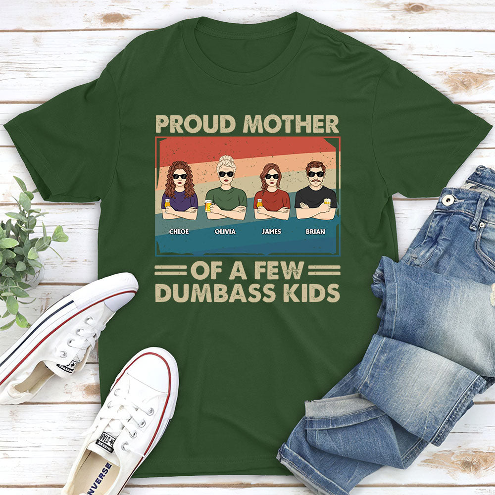 Custom Christmas & Birthday Gift for Mom, Grandma • Proud Mother Of A Few Kids - Personalized Unisex T-shirt