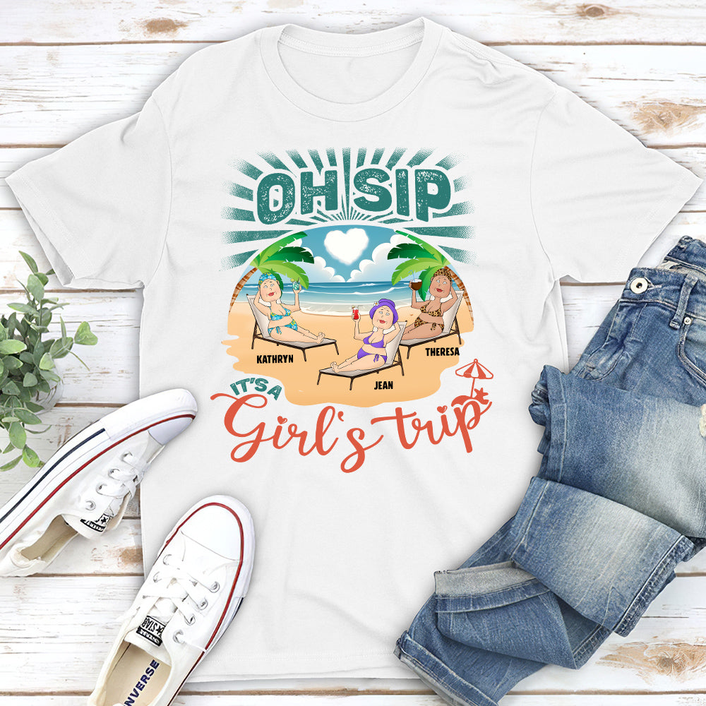 Custom Christmas & Birthday Keepsake Gift • Born With The Beach In Their Souls - Personalized Unisex T-shirt