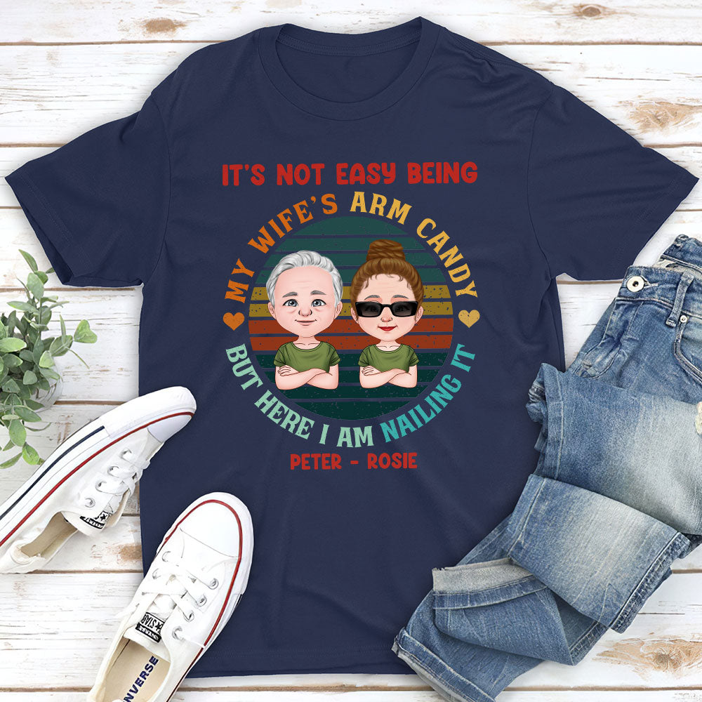 Custom Anniversary Keepsake Gifts For Couple • Arm Candy - Personalized Classic T-shirt