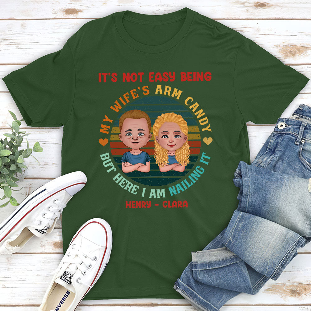 Custom Anniversary Keepsake Gifts For Couple • Arm Candy - Personalized Classic T-shirt