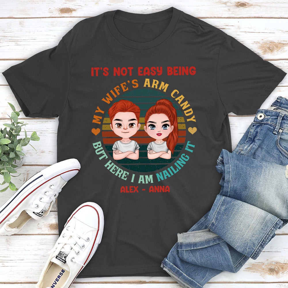 Custom Anniversary Keepsake Gifts For Couple • Arm Candy - Personalized Classic T-shirt